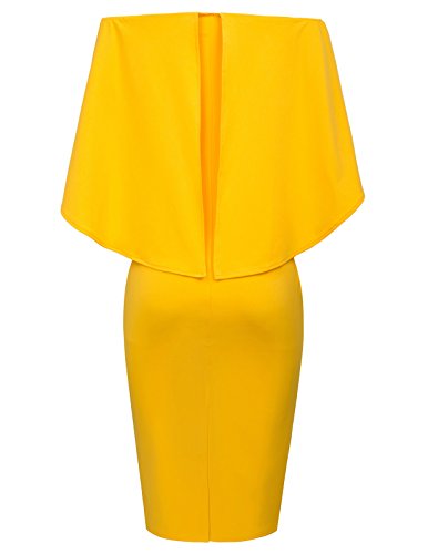 Mujer, Hombro Desnudo, Sexy, Vestido de Cuello de Barco, Bodycon Envuelto en Caderas, Mini Vestido, CóCtel de Verano, 2XL CLAF39-5