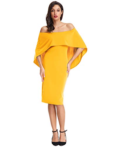 Mujer, Hombro Desnudo, Sexy, Vestido de Cuello de Barco, Bodycon Envuelto en Caderas, Mini Vestido, CóCtel de Verano, 2XL CLAF39-5