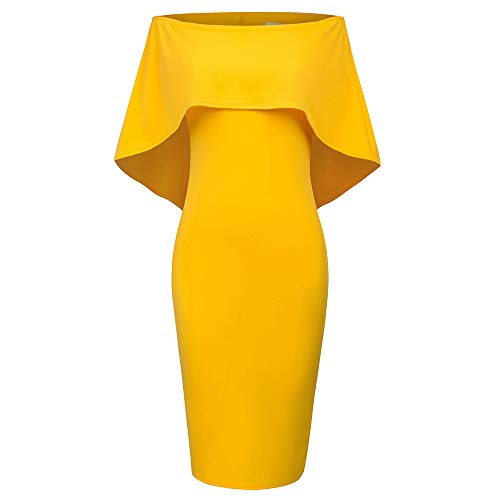 Mujer, Hombro Desnudo, Sexy, Vestido de Cuello de Barco, Bodycon Envuelto en Caderas, Mini Vestido, CóCtel de Verano, 2XL CLAF39-5