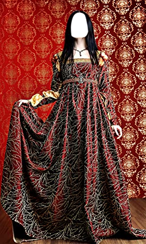 Mujer medieval vestido de Montaje