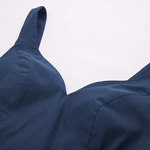 Mujer Vestido Azul Marino sin Mangas Vintage de Fiesta Sexy XL CL010987-4