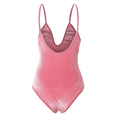 Mujeres Bodystock Terciopelo Sin Espalda Mangas Traje Ballet De Clásico Sin Bodycon Chicos Mamelucos Mono Entrenamiento Damas Cuerpo Deporte Joven Moda Casual Colores Sólidos