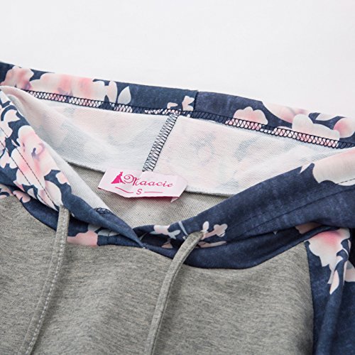 Mujeres Maternidad Lactancia con Capucha Lactancia Tops Canguro de Bolsillo Gris 2XL