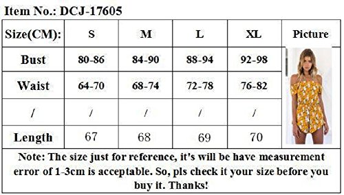 Mujeres Monos sin Mangas Playsuit Impresión Floral Verano Pantalón Corto Jumpsuit 05Rojo M