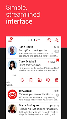 myMail - Free Email Manager for Yahoo, Gmail, Hotmail, Outlook, Live, MSN and AOL Mail