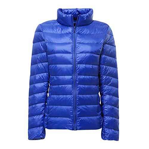 N \ A Abrigo Acolchado Mujer Plumífero Largo Mujer Plumas Mujer Invierno Anorak Mujer Plumon Chaleco Plumas Mujer Largo Plumifero Ultraligero Mujer Plumas Ligeros Mujer Plumas Negro Azul Real S