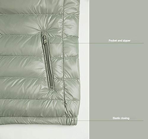 N / A Plumas Mujer Plumiferos Ligeros Mujer con Abrigo Plumas Ultralight Plumon Chaqueta Plumifero Ligero Corto Abrigos Señora Chaquetas Invierno Cazadoras Chaquetones Casacas-Negro_Large