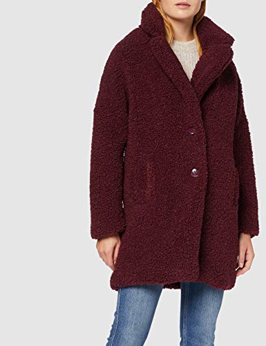 Naf Naf Biprotest Abrigo, Morado (Prune 734), 40 para Mujer