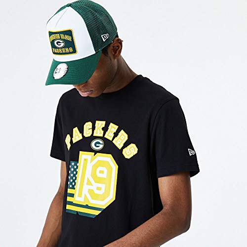 New Era Camiseta Green Bay Packers Modelo NFL Flag Number tee GREPAC Marca