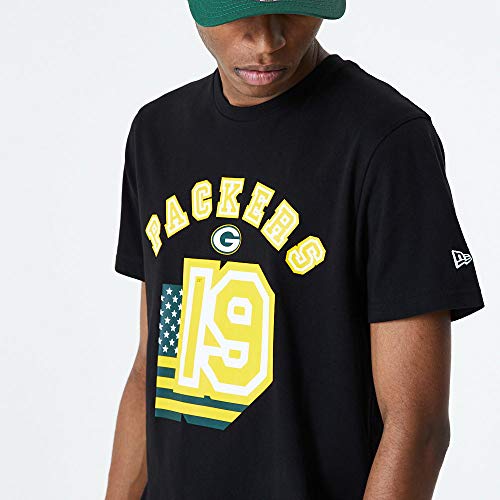 New Era Camiseta Green Bay Packers Modelo NFL Flag Number tee GREPAC Marca