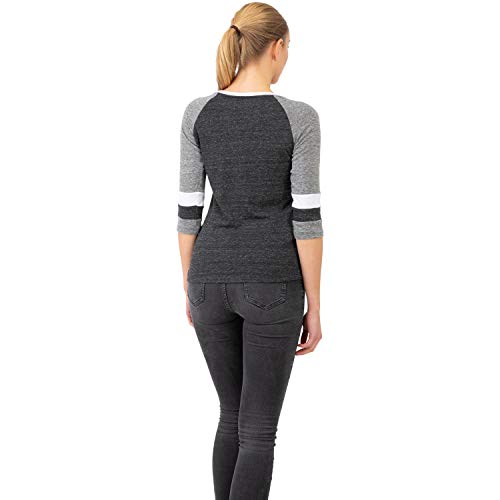 New Era NFL - Camiseta 3/4 para Mujer, Mujer, Multicolor, Large