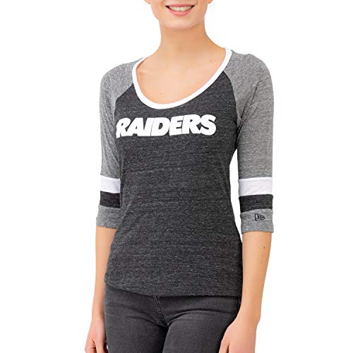 New Era NFL - Camiseta 3/4 para Mujer, Mujer, Multicolor, Large