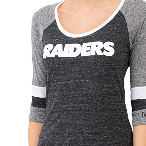 New Era NFL - Camiseta 3/4 para Mujer, Mujer, Multicolor, Large
