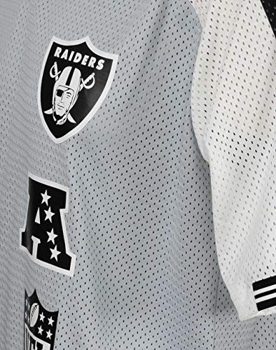 New Era Oakland Raiders T Shirt NFL Jersey American Football Fanshirt Grau - XL