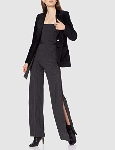 New Look Carley Rib Ring Belt Mono, Negro (Black 1), 40 para Mujer