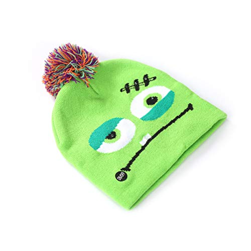 NICOLIE Halloween Led Hat Beanie Gorro De Punto Light Up Xmas Compatible con Mujeres Hombres Unisex - 1