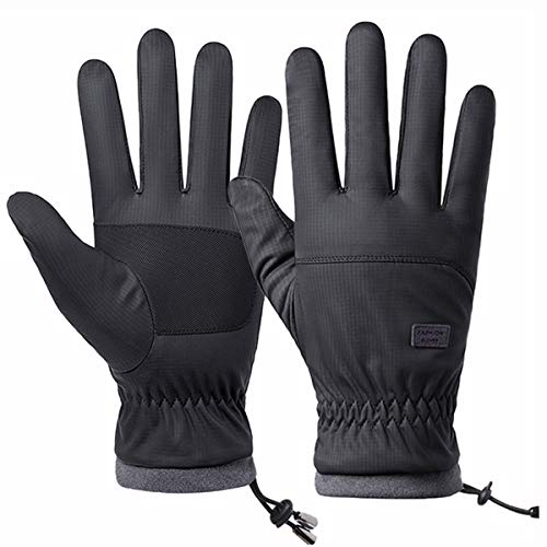 NICOLIE Invierno Hombres Mujeres Pantalla Táctil Guantes De Conducción A Prueba De Viento Impermeable Esquí Al Aire Libre Deporte Cálido Espesar Impermeable A Prueba De Viento - Azul