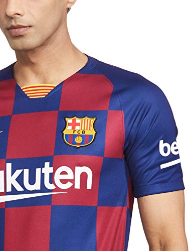NIKE Barcelona 2019/2020 Camiseta, Hombre, Azul (1ª Equipación), L