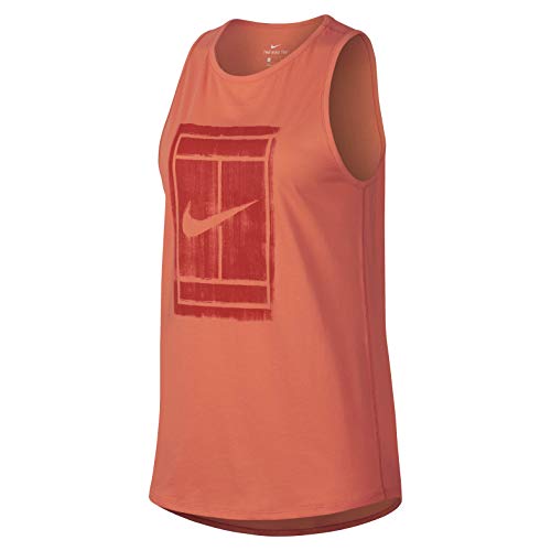 NIKE Camiseta de Tirantes para Mujer Court Tomboy, Mujer, 913535-680-M, Naranja, Medium
