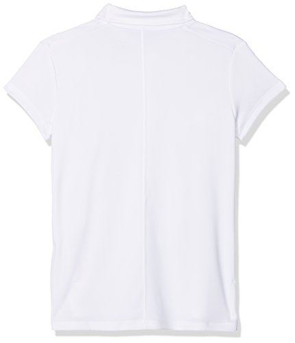 Nike Dri-Fit Victory - Camiseta para Niñas, Multicolor (White / Flt Silver), M (10-12 años)