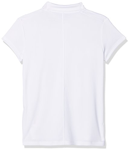 Nike Dri-Fit Victory - Camiseta para Niñas, Multicolor (White / Flt Silver), M (10-12 años)