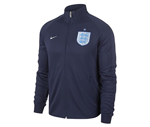 Nike ENT M NSW N98 TRK AUT Chaqueta Selección de Fútbol de Inglaterra, Hombre, Azul (Midnight Navy/Metallic Silver), XL