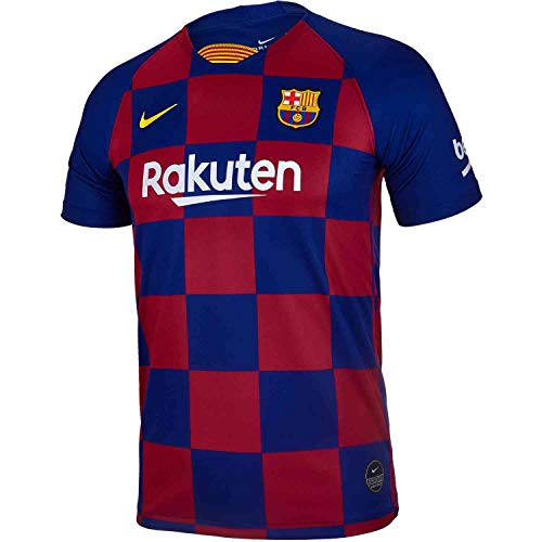 NIKE FCB Y Nk BRT Stad JSY SS Hm Camiseta, Unisex niños, Deep Royal Blue/Varsity Maize, M