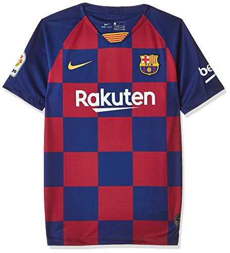 NIKE FCB Y Nk BRT Stad JSY SS Hm Camiseta, Unisex niños, Deep Royal Blue/Varsity Maize, M
