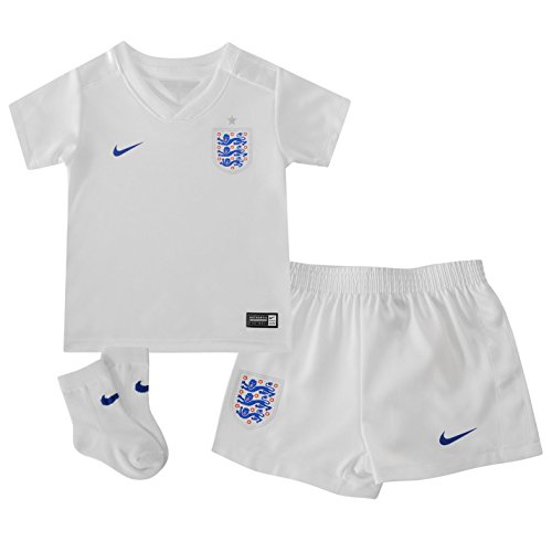 NIKE Kit de Primera equipación para niños de Inglaterra Stadium 2014, Color Blanco y Azul, Talla 74 (6-9 Meses)