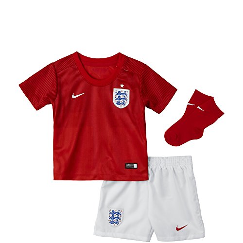 NIKE Kit Infantil de Inglaterra Aways Stadium WM 2014 Kids England Aways Kit, Infantil, 588092-600, Rojo/Blanco, (12-18 Meses)