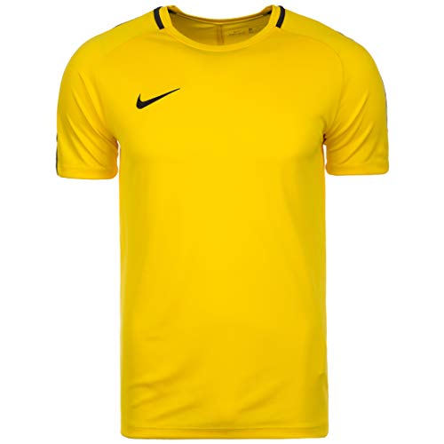 NIKE M NK Dry Acdmy18 Top SS T-Shirt, Hombre, Tour Yellow/Anthracite/Black, M