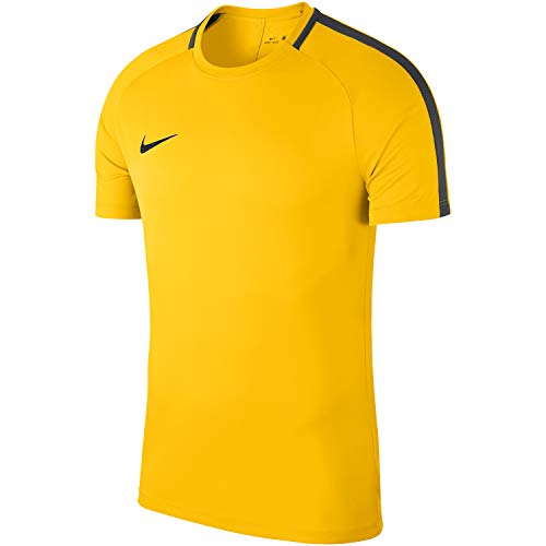 NIKE M NK Dry Acdmy18 Top SS T-Shirt, Hombre, Tour Yellow/Anthracite/Black, M