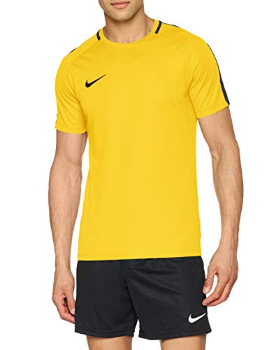 NIKE M NK Dry Acdmy18 Top SS T-Shirt, Hombre, Tour Yellow/Anthracite/Black, M