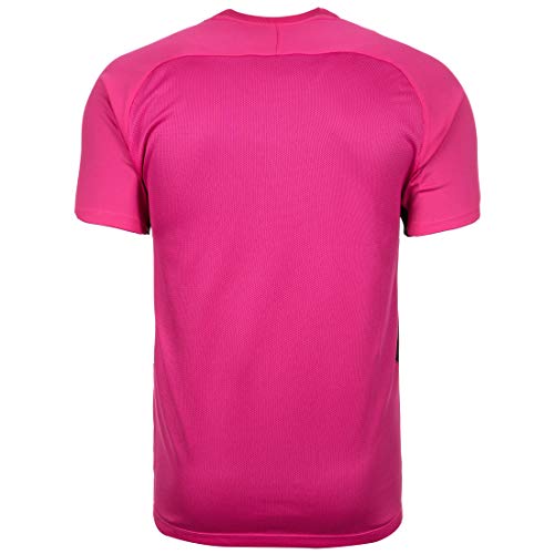 NIKE M NK Dry Tiempo Prem JSY SS T-Shirt, Hombre, Vivid Pink/Vivid Pink/Black/Black, L