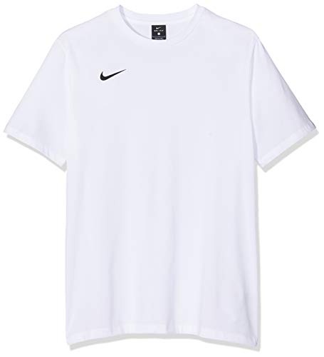 NIKE M tee TM Club19 SS Camiseta de Manga Corta, Hombre, White/White/White/Black, S