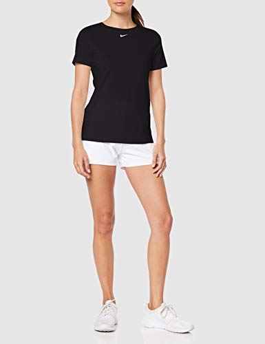 NIKE Pro Camiseta, Mujer, Negro (Black/White), M