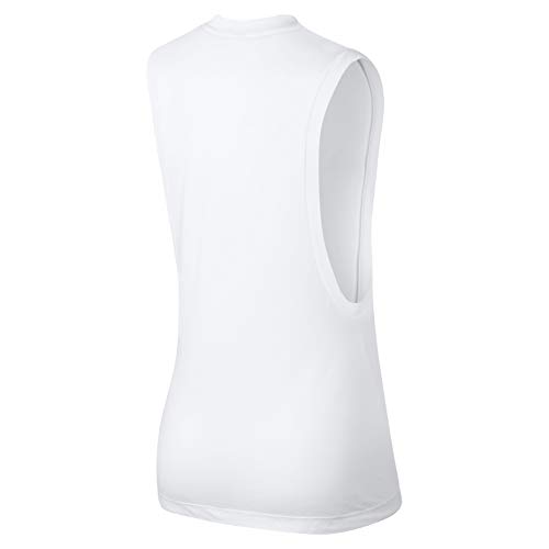 NIKE Sportswear Essential - Camiseta de Tirantes para Mujer, Talla XL, Color Blanco y Negro