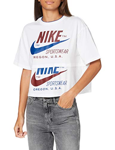 NIKE Sportswear Icon Clash Shirt, Blanco, S Womens