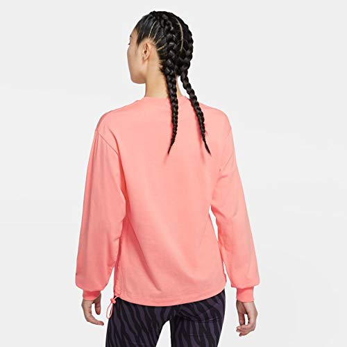 Nike Sudadera de mujer con cuello redondo Icon Clash Rosa Cód. DC5294-693 rosa/negro XS