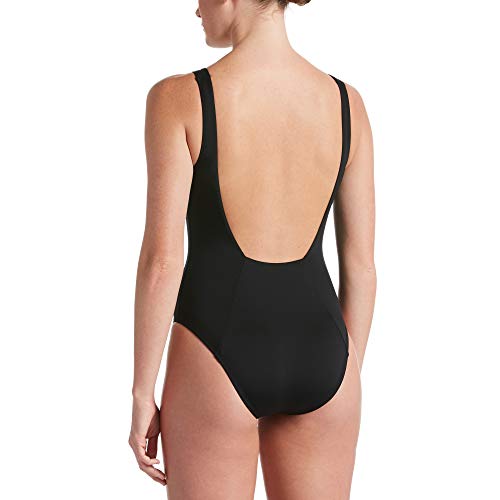 NIKE U-Back One Piece Bañador, Mujer, Black, L