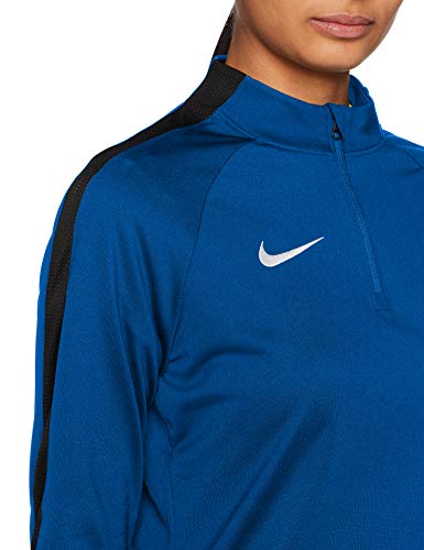 NIKE W NK Dry Acdmy18 Dril Top Ls Long sleeved t-shirt, Hombre, Royal Blue/ Obsidian/ White, XS