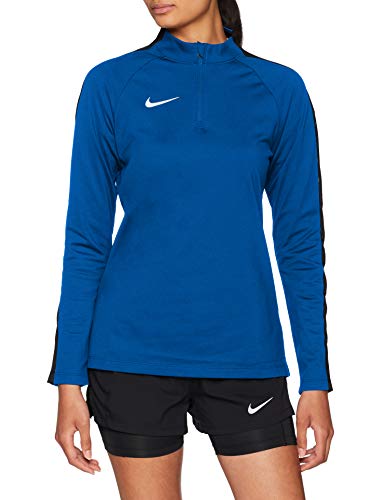NIKE W NK Dry Acdmy18 Dril Top Ls Long sleeved t-shirt, Hombre, Royal Blue/ Obsidian/ White, XS