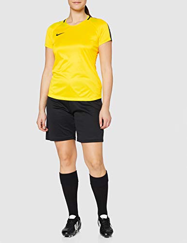 NIKE W NK Dry Acdmy18 Top SS T-Shirt, Hombre, Tour Yellow/Anthracite/Black, M