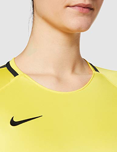 NIKE W NK Dry Acdmy18 Top SS T-Shirt, Hombre, Tour Yellow/Anthracite/Black, M