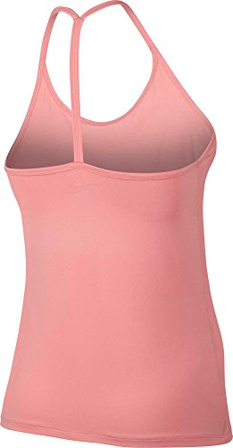 NIKE W Nk Tank Slim Strappy Camiseta sin Mangas, Mujer, Rosa (Bright Melon/Bright Melon), L