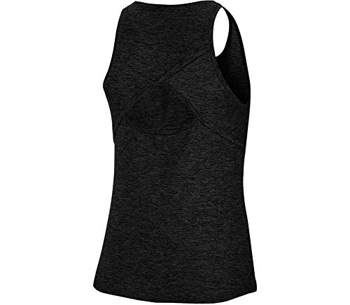 NIKE W Nkct Dry Elvtd ESS Tank Yr Top, Mujer, Black/White, M