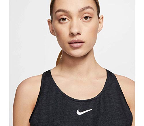 NIKE W Nkct Dry Elvtd ESS Tank Yr Top, Mujer, Black/White, M