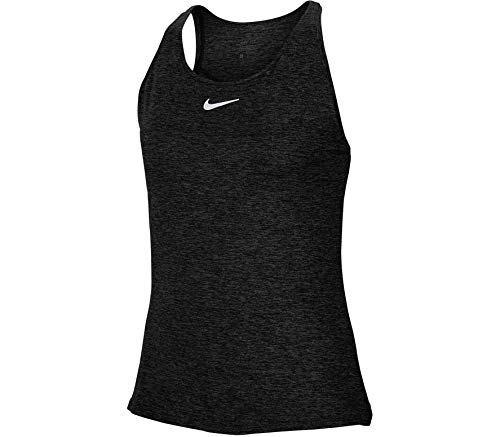 NIKE W Nkct Dry Elvtd ESS Tank Yr Top, Mujer, Black/White, M