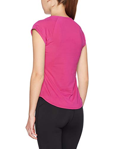 NIKE W NKCT Top Pure Camiseta de Manga Corta, Mujer, Active Fuchsia/Active Fuchsia, XS