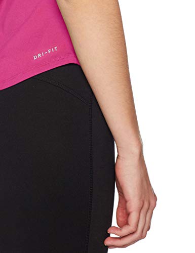 NIKE W NKCT Top Pure Camiseta de Manga Corta, Mujer, Active Fuchsia/Active Fuchsia, XS